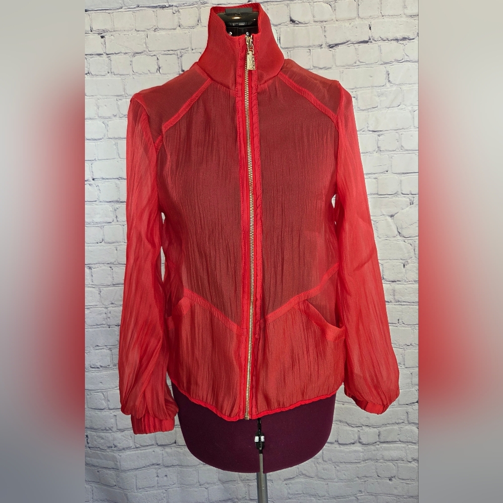 Women's Red Sheer Jacket